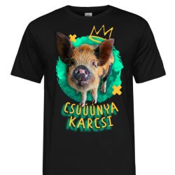 Király  Karcsi férfi póló FEKETE