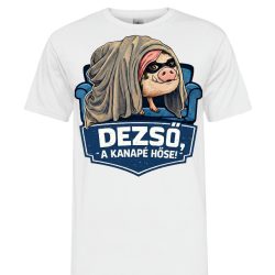 Dezső a hős férfi póló FEHÉR